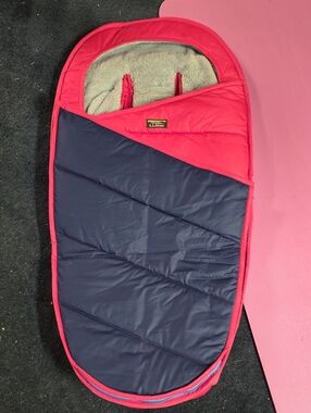 L.L. Bean Navy & Pink Infant Stroller Footmuff Stroller Buntinf